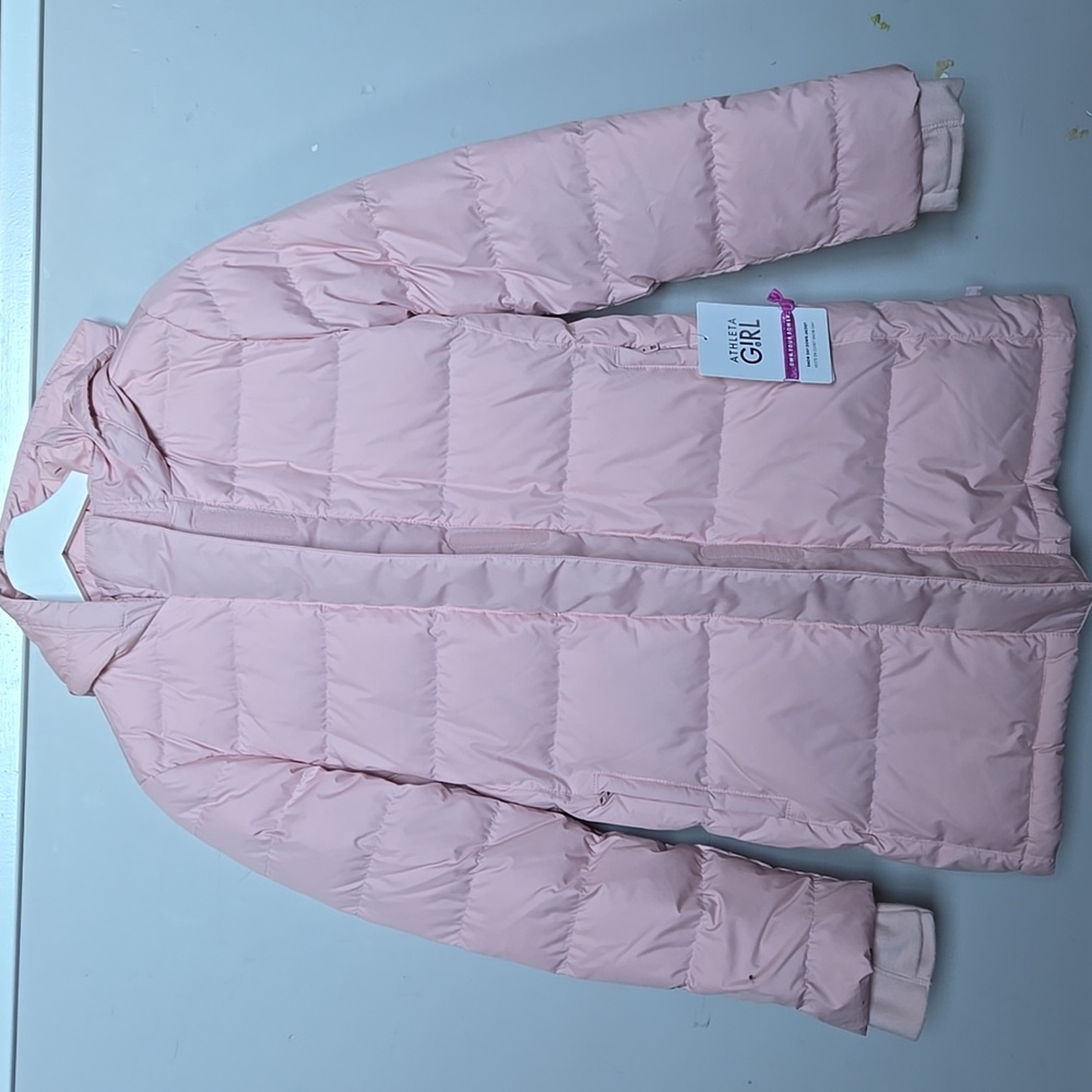 Athleta Light Pink Kids Puffer Jacket